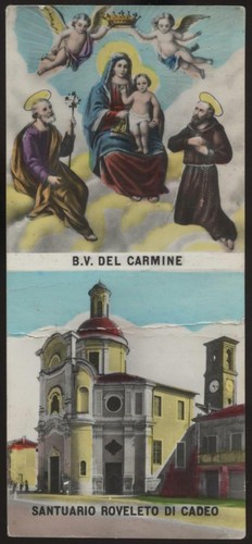 Santino holy card madonna del - santino-holy,