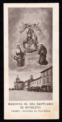 Santino holy card maria ss - -,